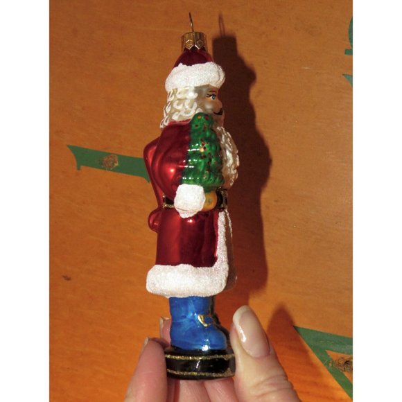 Impuls Santa Nutcracker Ornament, Mouth Blown, Hand Painted, NEW - Picture 6 of 7